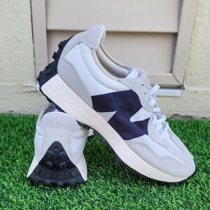 New Balance 327 Sea Salt White Black Athletic Shoes WS327FE Low Men's Size 9